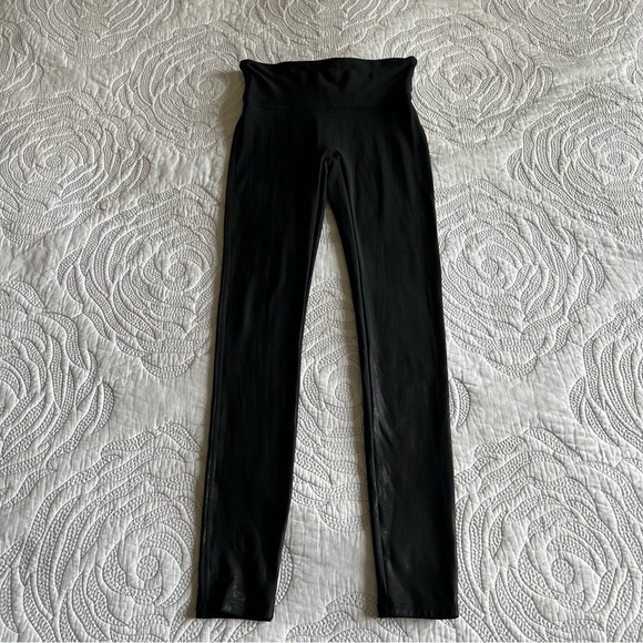 SPANX - Faux Leather Leggings - Black - Picture 3 of 10